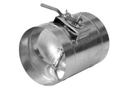 картинка Дроссель клапан круглый Размер: 100 Площадь(м2):0,08 Толщина стали: 0,5 мм от компании САНВЕНТ