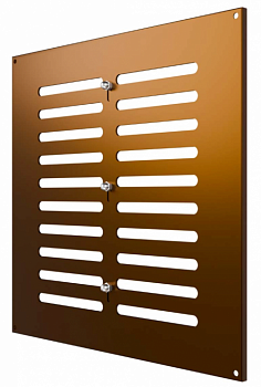 картинка 3030МЕР-В Коричневый Решетка вентиляционная МЕР-В регулируемая 300х300 окраш.сталь коричневый ERA от компании САНВЕНТ