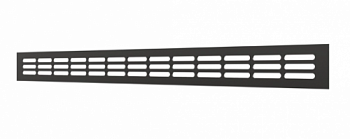 картинка 5004DP AL Matt black 	Решетка вентиляционная DP AL переточная 500x42 алюминий Matt black ERA  от компании САНВЕНТ