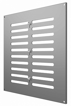 картинка 3030МЕР-В Серый Решетка вентиляционная МЕР-В регулируемая 300х300 окраш.сталь серый ERA от компании САНВЕНТ