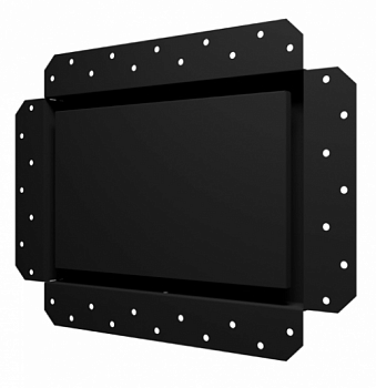 картинка 3020SGR 	Решетка вентиляционная SGR 300х200 окраш.сталь Matt black ERA  от компании САНВЕНТ