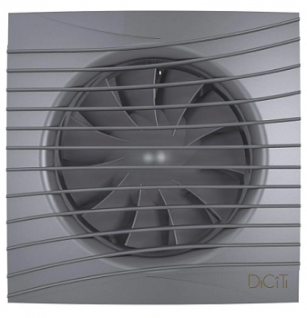 картинка SILENT 4C dark gray metal, Вентилятор осевой вытяжной с обратным клапаном D 100, декоративный  от компании САНВЕНТ