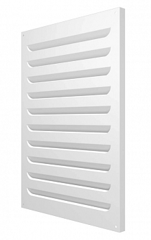 картинка 3550МВР 	Решетка вентиляционная МВР жалюзи 350х500 окраш.сталь белый ERA  от компании САНВЕНТ