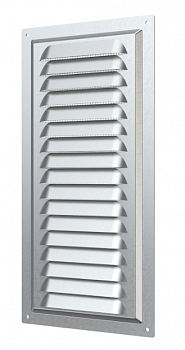 картинка 1530МЦ, Решетка вентиляционная вытяжная стальная с оцинкованным покрытием 150х300  от компании САНВЕНТ