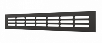 картинка 3004DP AL Matt black 	Решетка вентиляционная DP AL переточная 300x42 алюминий Matt black ERA  от компании САНВЕНТ