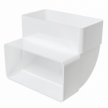 картинка Колено вертикальное 90° плоское 612КВП от компании САНВЕНТ