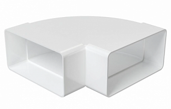 картинка Колено горизонтальное 90° плоское 612КГП от компании САНВЕНТ