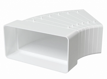 картинка Колено разноугловое горизонтальное плоское 612КРП от компании САНВЕНТ