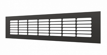 картинка 3006DP AL Matt black 	Решетка вентиляционная DP AL переточная 300x60 алюминий Matt black ERA  от компании САНВЕНТ