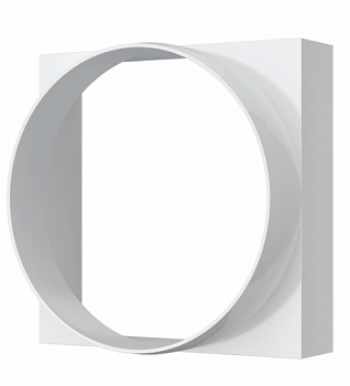 картинка 10КВ, Соединитель квадрата 100х100 с круглым воздуховодом пластик D100  от компании САНВЕНТ