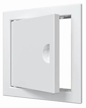 картинка Л1010Р, Люк-дверца ревизионный с ручкой 122х122 с фланцем 98х98 от компании САНВЕНТ