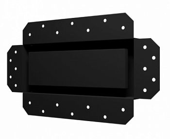 картинка 2510SGR 	Решетка вентиляционная SGR 250x100 окраш.сталь Matt black ERA  от компании САНВЕНТ