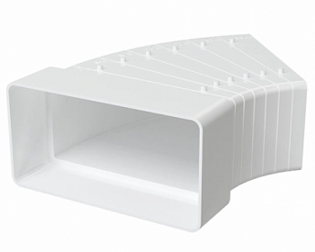 картинка Колено разноугловое горизонтальное плоское 511КРП от компании САНВЕНТ