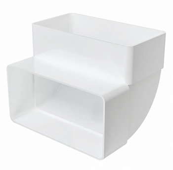 картинка Колено вертикальное 90° плоское 511КВП от компании САНВЕНТ