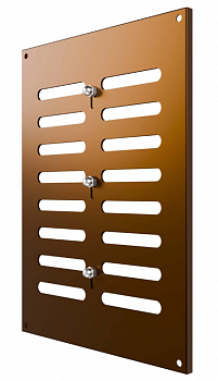 картинка 1825МЕР-В Коричневый Решетка вентиляционная МЕР-В регулируемая 180х250 окраш.сталь коричневый ERA от компании САНВЕНТ