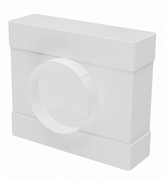 картинка 620ТФ10П Соединитель Т-обр.пластик, плоск.воздуховодов 60х204 с выходом на фланц. воздухораспред D100  от компании САНВЕНТ