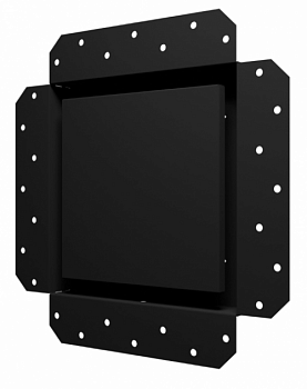 картинка 2020SGR 	Решетка вентиляционная SGR 200х200 окраш.сталь Matt black ERA  от компании САНВЕНТ