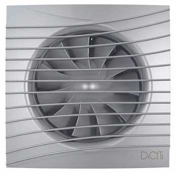 картинка SILENT 4C gray metal, Вентилятор осевой вытяжной с обратным клапаном D 100, декоративный  от компании САНВЕНТ