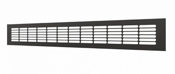 картинка 5006DP AL Matt black 	Решетка вентиляционная DP AL переточная 500x60 алюминий Matt black ERA  от компании САНВЕНТ