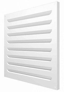 картинка 4040МВР 	Решетка вентиляционная МВР жалюзи 400х400 окраш.сталь белый ERA  от компании САНВЕНТ