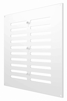 картинка 3030МЕР-В Решетка вентиляционная МЕР-В регулируемая 300х300 окраш.сталь белый ERA от компании САНВЕНТ