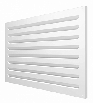 картинка 6040МВР 	Решетка вентиляционная МВР жалюзи 600х400 окраш.сталь белый ERA  от компании САНВЕНТ